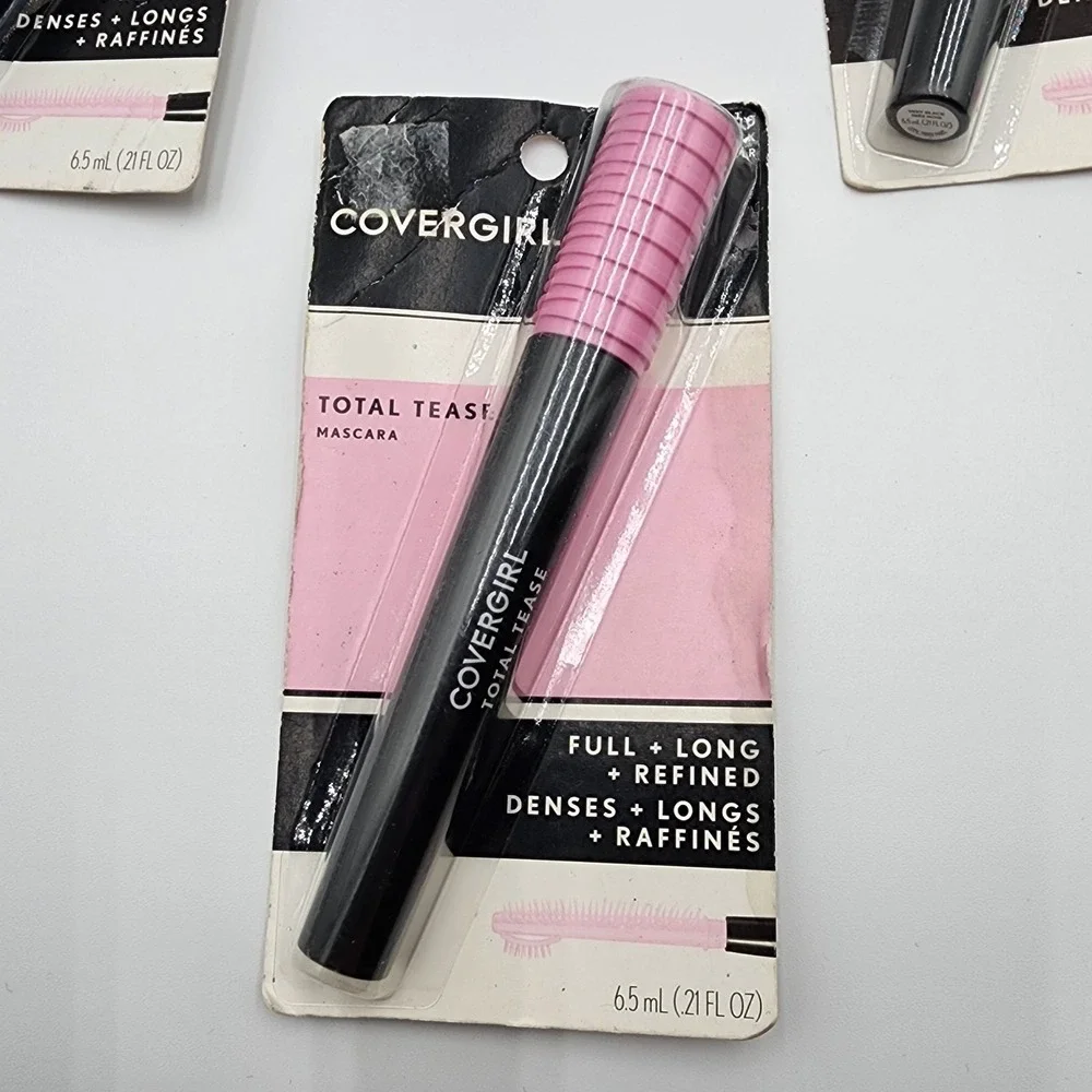 Covergirl Total‎ Tease Mascara Very Black 800 Full Long Refined Lot of 3 New